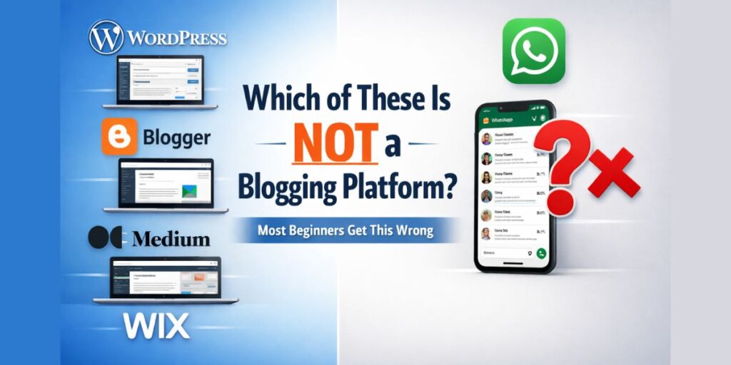 which of the following is not used as blogging platform​